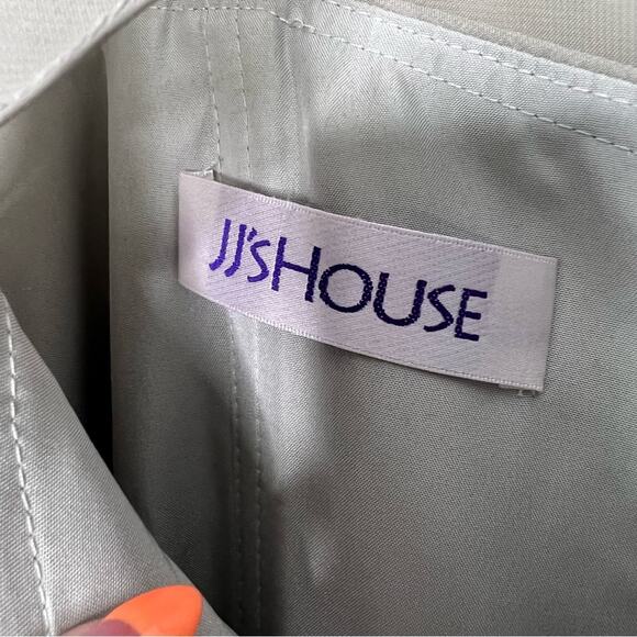 JJ’s House Formal Dress Silver Taupe with matching cardigan size 8 - Picture 6 of 8